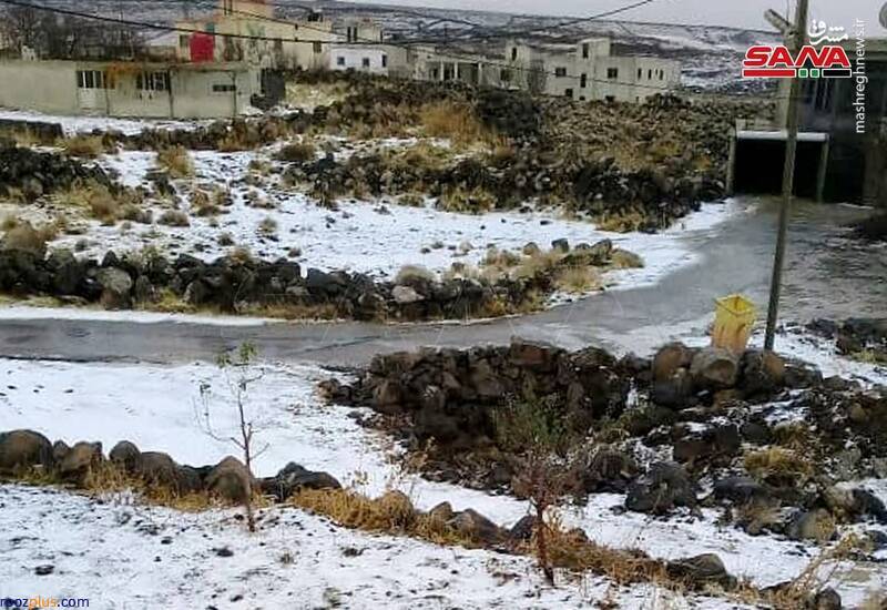 بارش برف در سوریه/عکس
