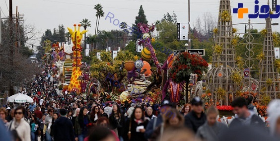 تصاویری دیدنی از جشنواره گل در کالیفرنیا