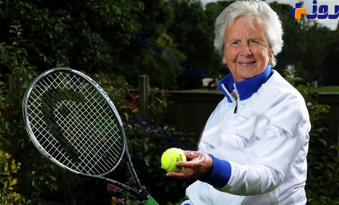 عکس/ مادر بزرگ ۸۳ ساله، ستاره تنیس شد