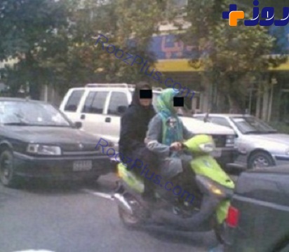 دستگیری دختران موتور سوار  + عکس
