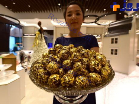 عرضه شکلات با طعم طلا در دوبی + عکس