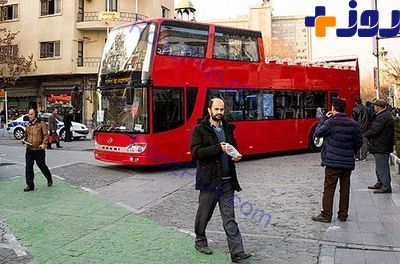 اتوبوس دو طبقه در تهران + عکس