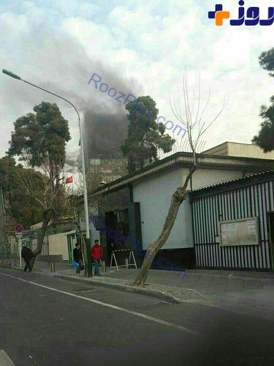فوري/ساختمان پلاسكو تهران طعمه حريق شد+عكس