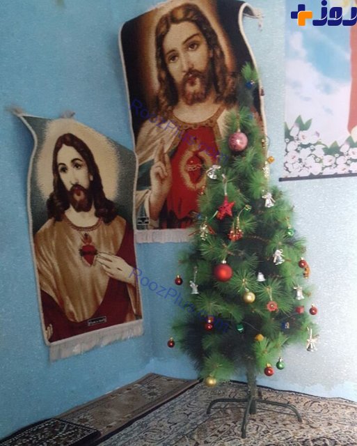 کریسمس در کوچک‌ترین کلیسای ایران+عکس