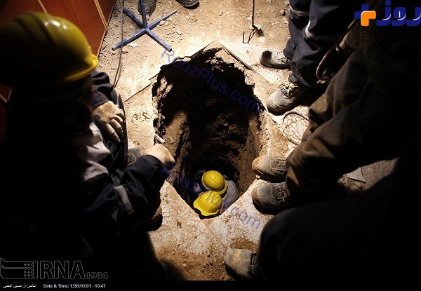 حفر تونل برای یافتن آتش نشانان محبوس در پلاسکو