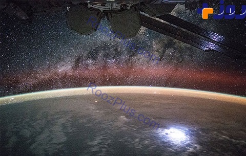منظره فوق العاده زمین و کهکشان راه شیری از ایستگاه فضایی/عکس روز ناسا