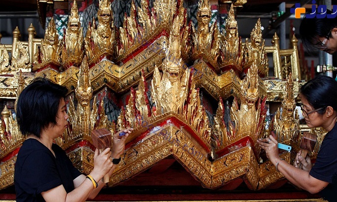 این ارابه پادشاه تایلند را تا بهشت همراهی میکند +تصاویر