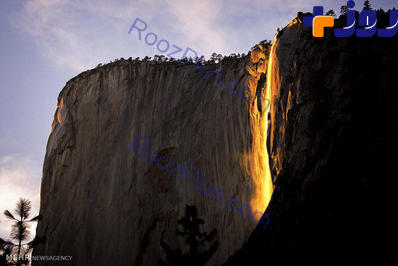 آبشار آتش در پارک ملی یوسه میتا +عکس