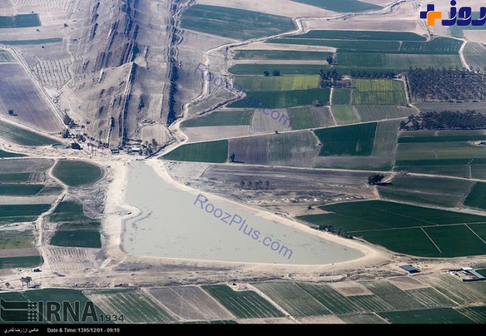 تصاویر هوایی از خسارات سیل فارس