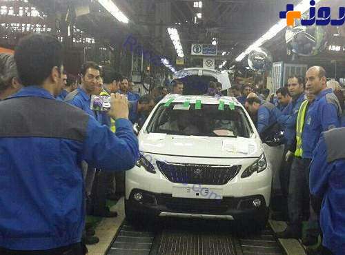 تولید اولین پژو 2008 در ایران خودرو +عکس