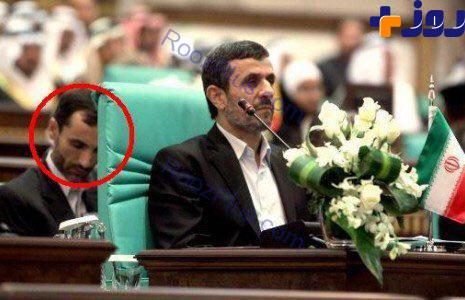 چرت زدن بقايي پشت استادش احمدي نژاد+عكس