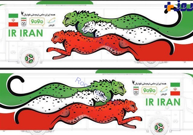 رونمایی از طرح نهایی اتوبوس تیم ملی فوتبال ایران