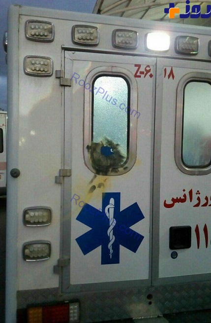 پرتاب نارنجک به آمبولانس اورژانس تهران + عکس
