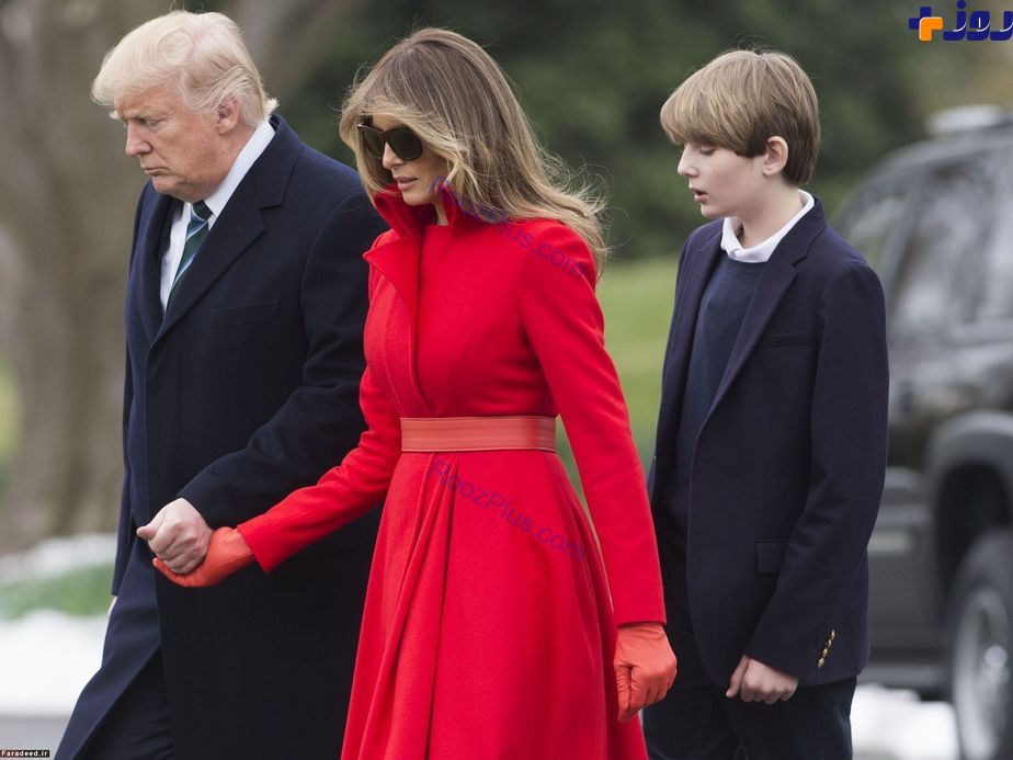 جدید ترین تصاویر از همسر و دختر ترامپ در کاخ سفید