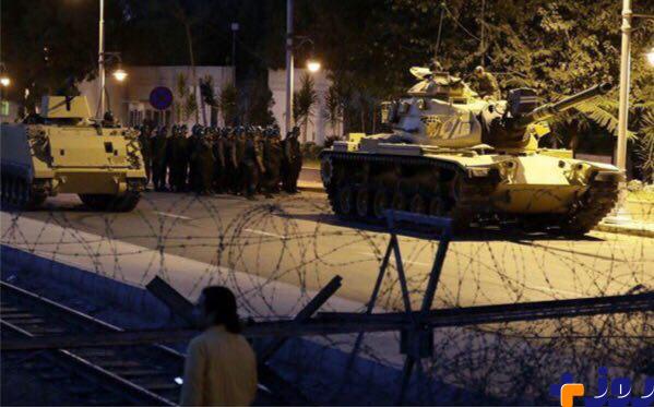 آخرین تصاویر از کودتای ارتش در ترکیه