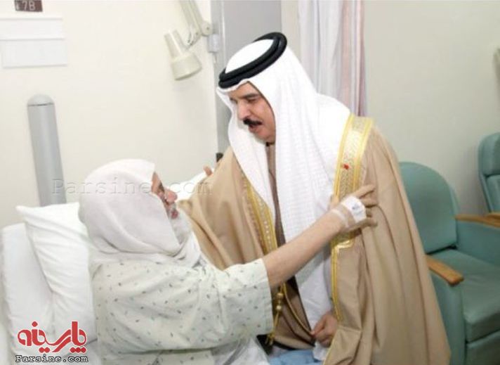 عیادت پادشاه بحرین از شیخ عیسی قاسم/۲۰۰۹ میلادی +عکس