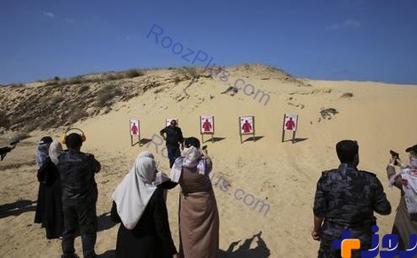 آموزش نظامی همسران و دختران فرماندهان حماس +عکس