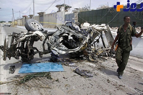 خودروی بمب‌گذاری شده در موگادیشو + عکس
