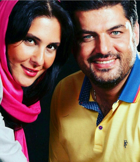 سام درخشانی در کنار همسرش + عکس