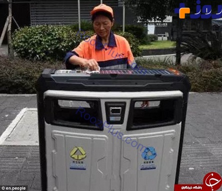 سطل زباله های چین به وای-فای مجهز می شود +تصاویر