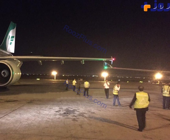 برخورد دو هواپیما در فرودگاه امام +عکس