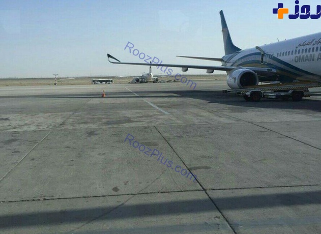 برخورد دو هواپیما در فرودگاه امام +عکس