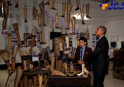 نارگیل خوری اوباما در لائوس +عکس