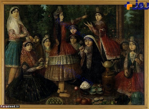 عکس/ «تی‌پارتی» زنان در عصر قاجار