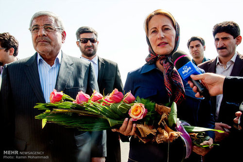 حچاب وزیر محیط زیست فرانسه در سفر به ایران + تصاویر
