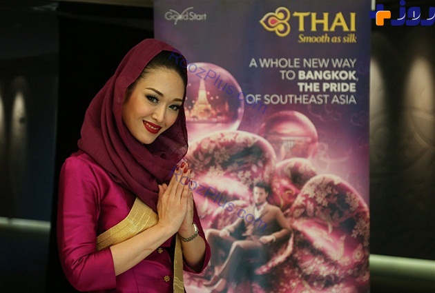 تصاویری متفاوت از آنچه درباره حجاب مهمانداران هواپیمایی تایلند منتشر شد