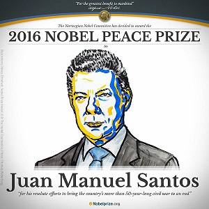 مانول سانتوس برنده جایزه صلح نوبل شد+تصاویر