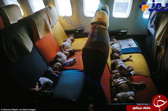 مسافرت تلخ هواپیماهای اختصاصی نوزادان +تصاویر