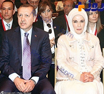 عکس/ گریم نقش‌های اردوغان و همسرش در سینمای ترکیه