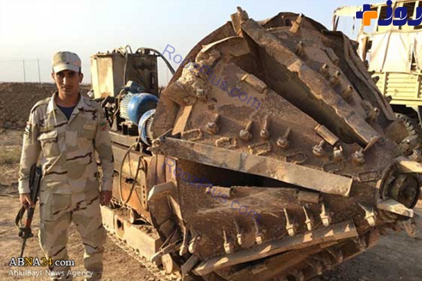 کشف دستگاه حفاری پیشرفته متعلق به داعش +تصاویر