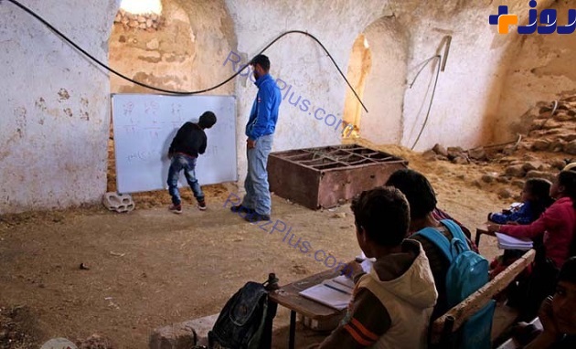 صحنه هایی دلخراش از کلاس درس کودکان سوری