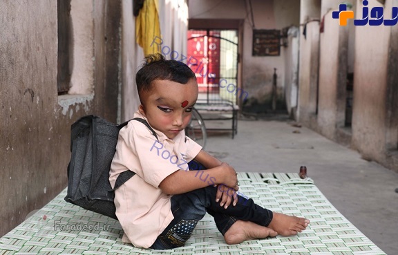 در هند این پسر6 ساله را میپرستند! +تصاویر