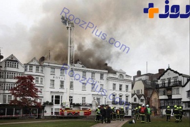 قدیمی‌ترین هتل انگلیس در آتش سوخت +تصاویر