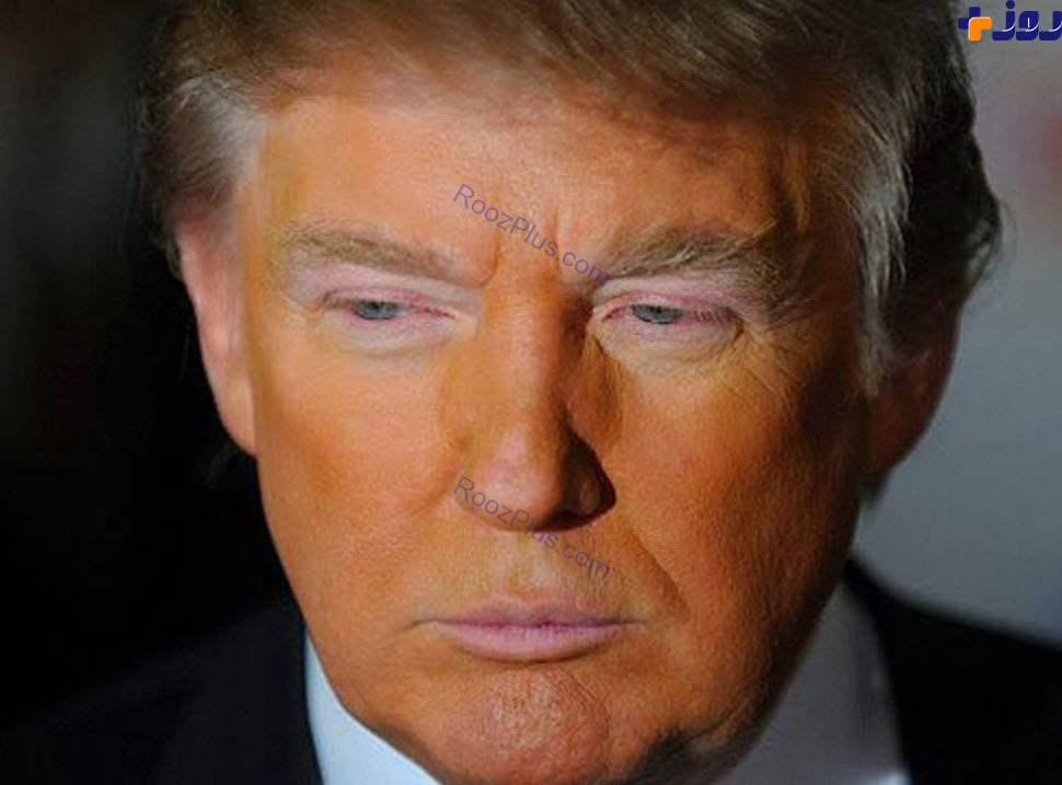 اسرار رنگ نارنجی صورت دونالد ترامپ/ تغيرات رنگ صورت او از سال 2002 +‌تصاوير