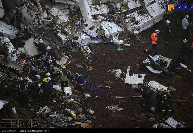 تصاویری از لاشه هواپیمای سقوط کرده برزیلی