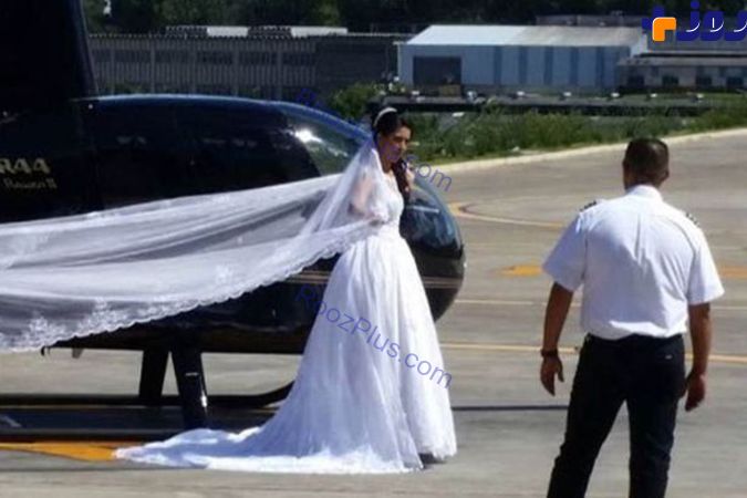 سقوط هلی کوپتر عروس لحظاتی قبل از عقد +تصاویر