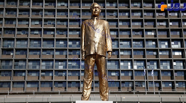 ساخت مجسمه طلایی از نتانیاهو برای ابراز تنفر + تصاویر