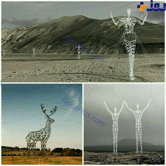 عكس/طرح جالب معمار هاي ايسلندي براي دكل هاي برق