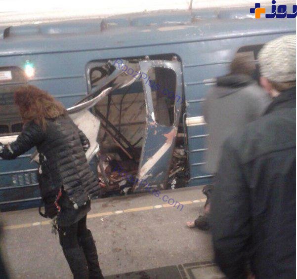انفجار در متروی شهر سن پترزبورگ + عکس