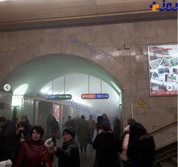 انفجار در متروی شهر سن پترزبورگ + عکس
