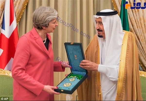 خوش‌خدمتی سعودی‌ها به نخست وزیر انگلیس +عکس