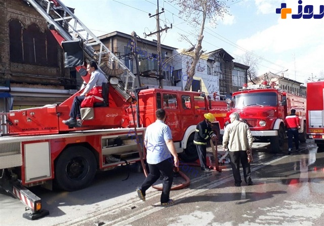 بازار زرگرهای کرمانشاه دچار آتش‌سوزی شد!/ احتمال ریزش آوار وجود دارد +جزئیات و تصاویر