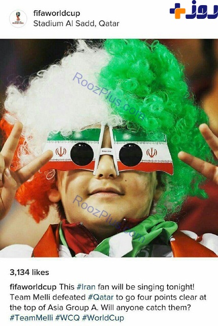 پست اینستاگرام فیفا پس از برد ایران مقابل قطر