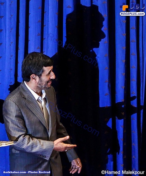 تصویر جالب عكاس خبری از احمدی نژاد
