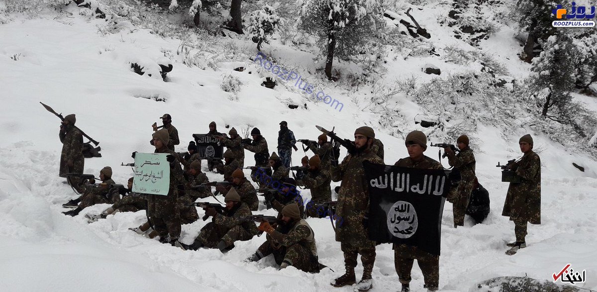 تصاوير/ آموزش نظامي عناصر داعش در مناطق برفي افغانستان