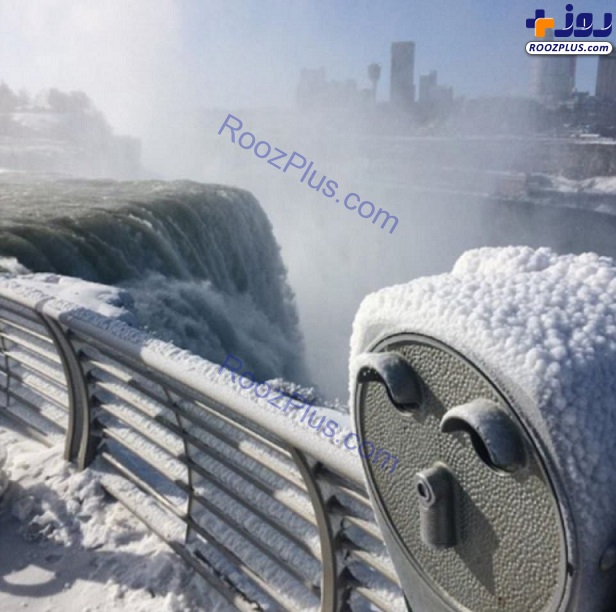 آبشار نیاگارا یخ زد! +تصاویر